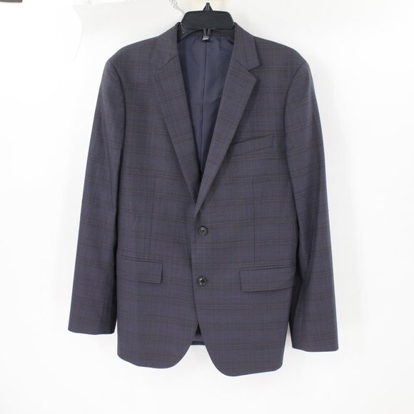 Bonobos Sport Coat Men's 40R Marzotto Italian Wool Plaid Slim Single Breasted